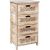 Chest of drawers MIHKLI with 4 storage units 40x29x73cm, natural