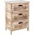 Chest of drawers MIHKLI with 3 storage units 40x29x58cm, natural