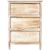 Chest of drawers MIHKLI with 3 storage units 40x29x58cm, natural