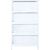 Chest of drawers MIHKLI with 4 storage units 40x29x73cm, white