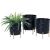 Flowerpot DEIA  D15xH20cm, black/golden
