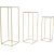 Flowerstand DEIA CHE M  22x22xH60cm, golden