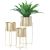 Flowerstand DEIA GOLD L  24,5x23,5xH57cm, golden