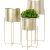 Flowerstand DEIA GOLD L  24,5x23,5xH57cm, golden
