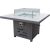 Garden table - gas fire place RIO, greyish beige