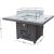 Garden table - gas fire place RIO, greyish beige