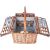 Picnic basket for 4 people, 46x33xH22/40cm