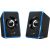 Genius loudspeakers SP-U125, 2.0, 3W, blue, volume control, 3,5 mm jack (USB), 150Hz-20kHz