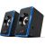 Genius loudspeakers SP-U125, 2.0, 3W, blue, volume control, 3,5 mm jack (USB), 150Hz-20kHz