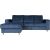 Corner sofa KARL LC dark blue