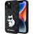 Karl Lagerfeld KLHCP14SSAKHPHPCK iPhone 14 6,1" melns safjāno monogramma Choupette