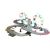 Leantoys Racing Track 2 Cars Controllers Loop Lights Slot Cars