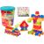 Leantoys Klocki W Wiaderku Edukacyjne Duże Budowlane Zestaw 160 ele.