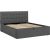 Bed LEENA 160x200cm, grey