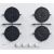 Candy CVG6WW White Built-in 59 cm Gas 4 zone(s)
