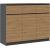 Top E Shop 3D3S chest of drawers 120x40x97 cm, anthracite/artisan