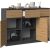 Top E Shop 3D3S chest of drawers 120x40x97 cm, anthracite/artisan