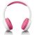 Lenco on-ear austiņas bērniem, rozā - HP-010PK