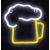 Manta SNL34YET Style Neon Lights Beer yellow/white
