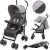 Wózek Kidwell KIDWELL WÓZEK PARASOLKA NELLI GRAY/GRAPHITE 5901130105243