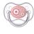 Māneklis NEWBORN simetriskas formas 6-18 mēn.Canpol babies 22/581 pink
