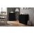 Top E Shop Topeshop M4 CZERŃ chest of drawers