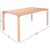 Ēdamgalds GARDENIA 150x90xH75cm, ozols