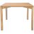 Dining table GARDENIA 90x90xH75cm, oak
