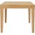 Dining table BOWEN 90+90x90xH76cm, oak