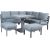 Garden furniture set RIO 4-parts, greyish beige