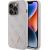 Guess PU Leather 4G Triangle Strass Case Aizsargapvalks Priekš iPhone 15 Pro
