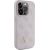 Guess PU Leather 4G Triangle Strass Case Aizsargapvalks Priekš iPhone 15 Pro