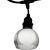 Party lights FLICKER 10-LED bulbs / 4,5m, cold white light
