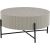 Coffee table ASHER D80xH40cm, grey