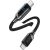 USAMS Kabelis USB-C USB-C 100W 1.2m digitālais displejs, cinka sakausējums, ātra uzlāde, datu kabelis HX sērija SJ742USB02 (US-SJ742)