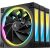 DeepCool FL12R-3 IN 1 Computer case Fan 12 cm Black 3 pc(s)
