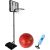 Leantoys Basketball Basket Adjustable Height Garden Black 250 cm