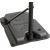 Leantoys Basketball Basket Adjustable Height Garden Black 250 cm