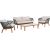 Garden furniture set TUXEDO table, sofa and 2 chairs