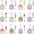 SQUISHMALLOWS CLIP-A-LONGS 3 figūriņas necaurspīdīgā iepakojumā, 2,5 cm