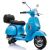 Lean Cars Vespa Scooter Electric Ride On Motorcycle - Blue