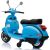 Lean Cars Vespa Scooter Electric Ride On Motorcycle - Blue