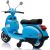 Lean Cars Vespa Scooter Electric Ride On Motorcycle - Blue