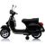 Lean Cars Vespa Scooter Electric Ride On Motorcycle - Black