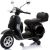Lean Cars Vespa Scooter Electric Ride On Motorcycle - Black