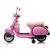 Lean Cars Vespa Scooter Electric Ride On Motorcycle - Pink