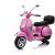 Lean Cars Vespa Scooter Electric Ride On Motorcycle - Pink