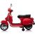 Lean Cars Vespa Scooter Electric Ride On Motorcycle - Red