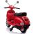 Lean Cars Vespa Scooter Electric Ride On Motorcycle - Red
