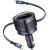 Baseus Enjoyment Max car charger with USB-C+Lightning cables 60W Black